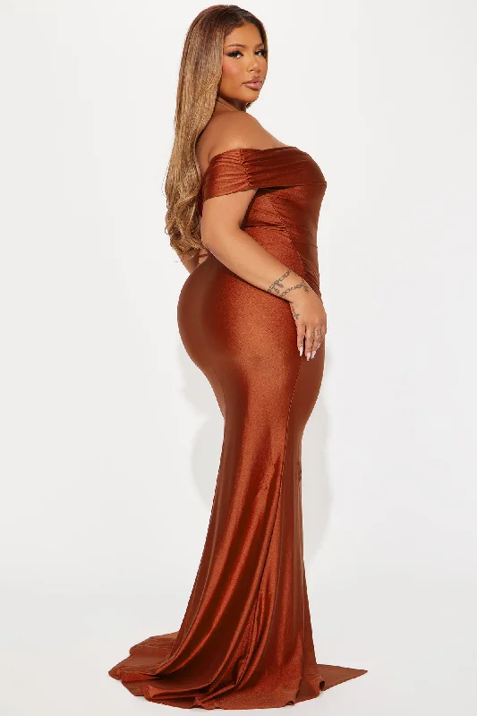 Save A Dance Maxi Dress - Rust