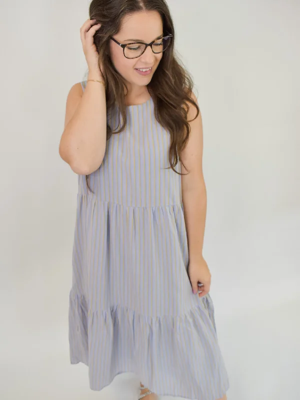 Summer Loving Striped Midi Dress