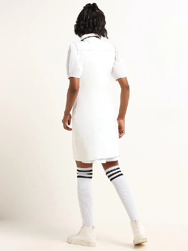 Nuon White Shirt Dress