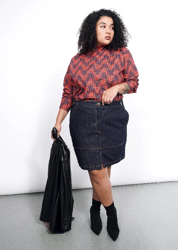 The Essential Denim Work Skirt