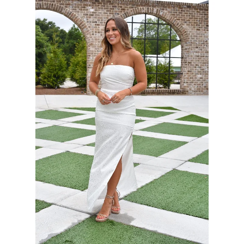 Toss The Bouquet Satin Midi