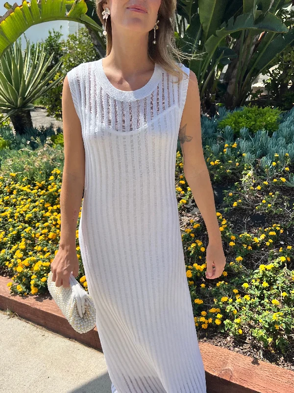 Whitney White Maxi Dress