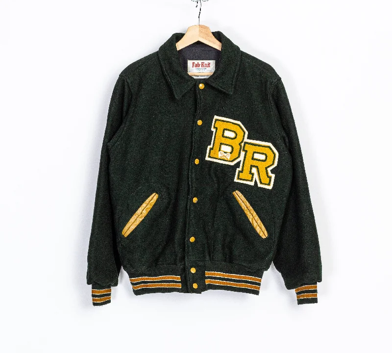 70s Varsity Tennis Letterman Jacket - Men's Medium