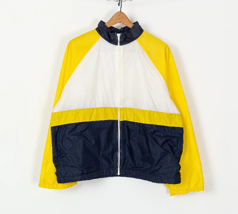 90s Color Block Streetwear Windbreaker - Men's Medium Short