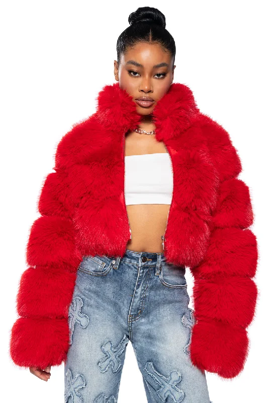 BARBZ FAUX FUR JACKET