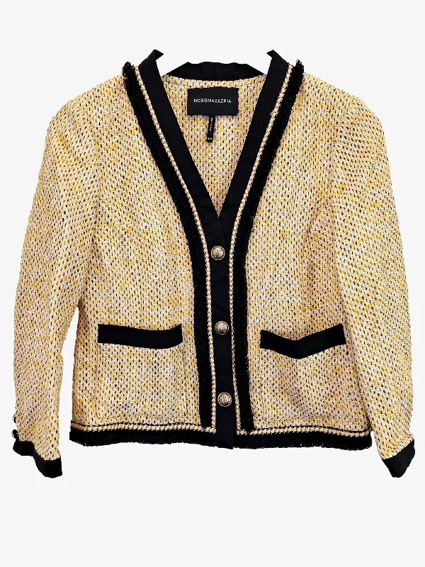 BCBG Max Azria Sophisticated Tweed Button Up Jacket Size XXS