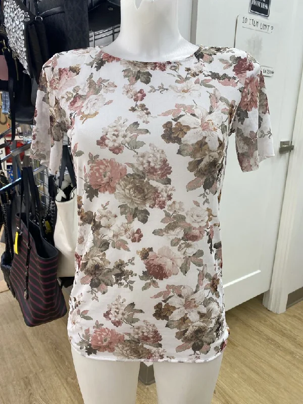 Cest Moi floral mesh top M