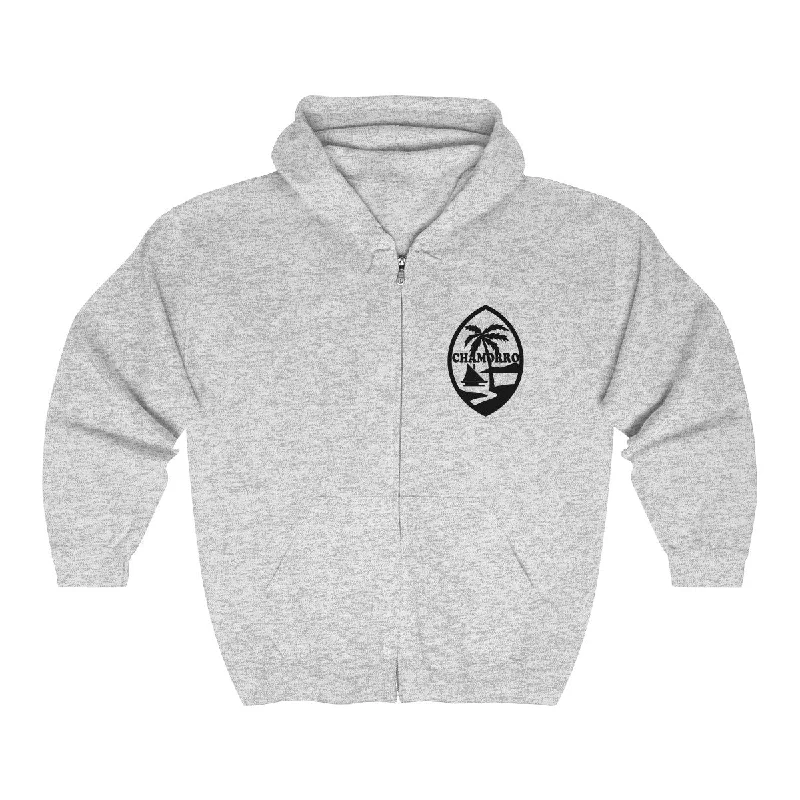 Chamorro Palms Zip Up Hooded Sweatshirt