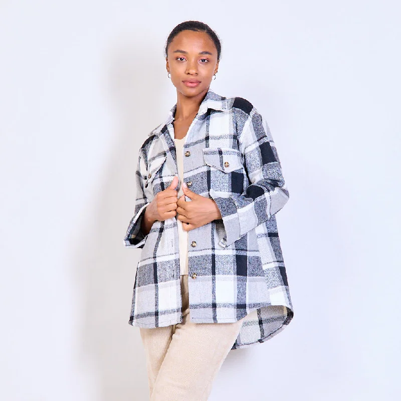 Checked shirt jacket wholesale