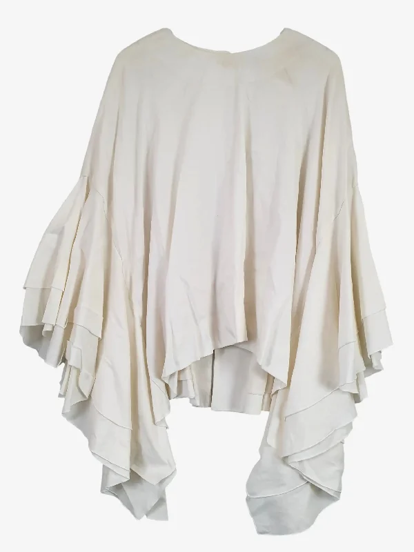 Country Road White Ruffle Cape Size M