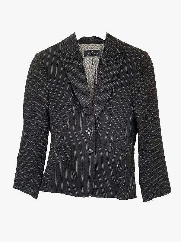 Cue Pinstripe Blazer Size 6