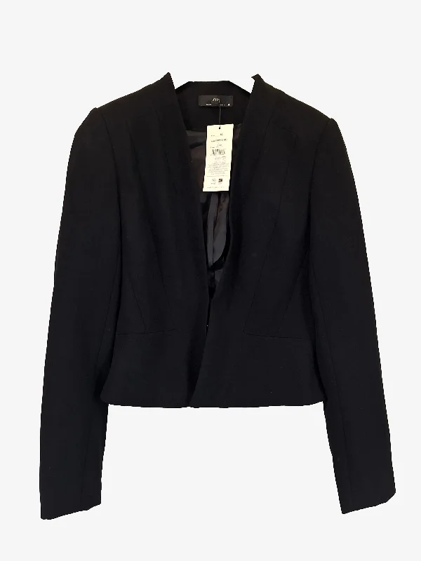 Cue Tailored Cropped Office Blazer Size 10