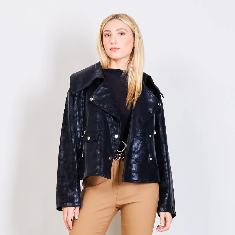 Faux leather jacket wholesale