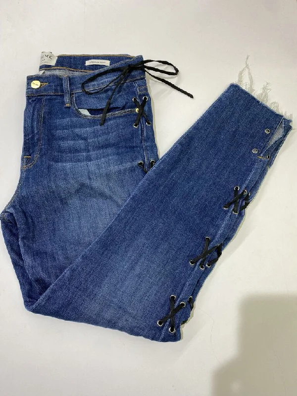 Frame Le Skinny de Jeanne lace up jeans 30