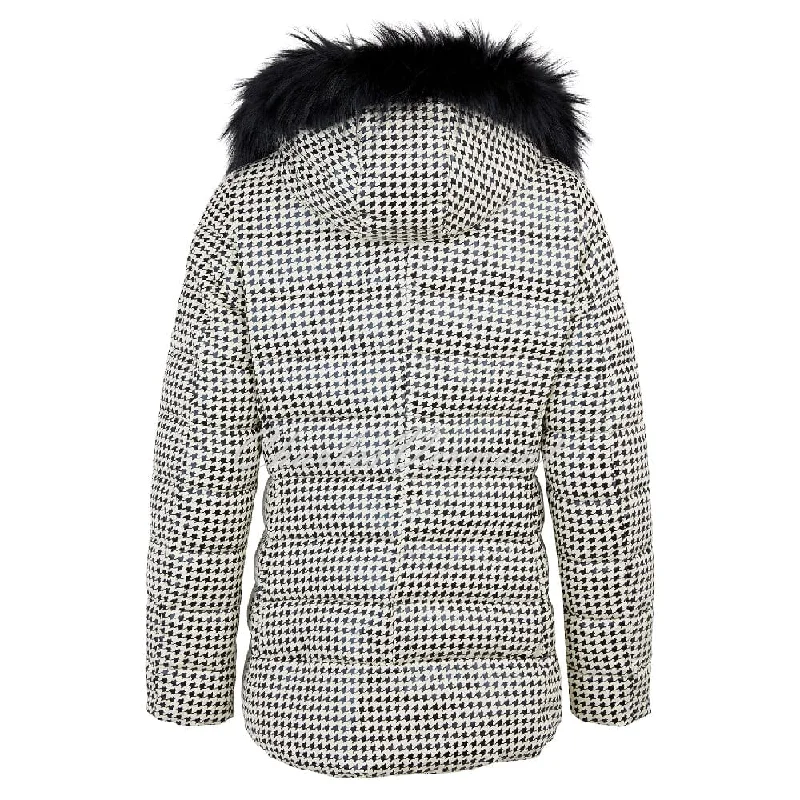 Frandsen Houndstooth Jacket - 515-12621-12 (Black / Cream)