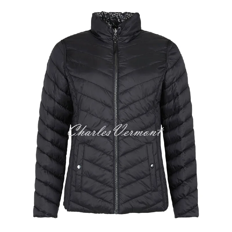 Frandsen Lightly Padded Reversible Jacket - Style 526-588-9090 (Black / Grey)