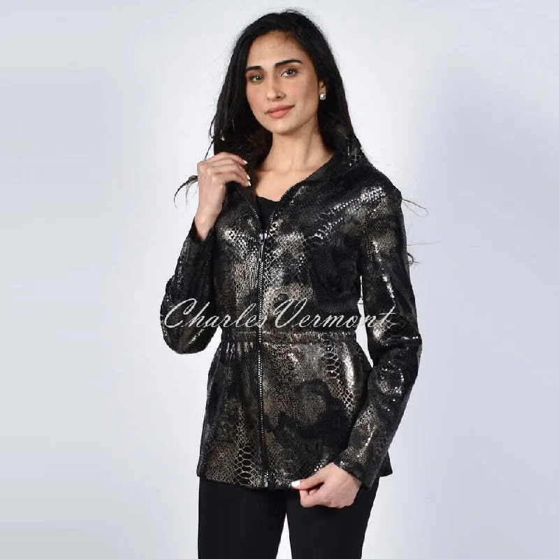 Frank Lyman Snakeskin Zipped Front Jacket – Style 214459