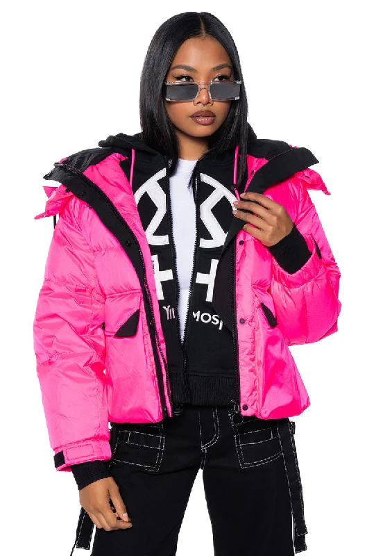 FREESTYLE PUFFER COAT WITH INNER HOODIE