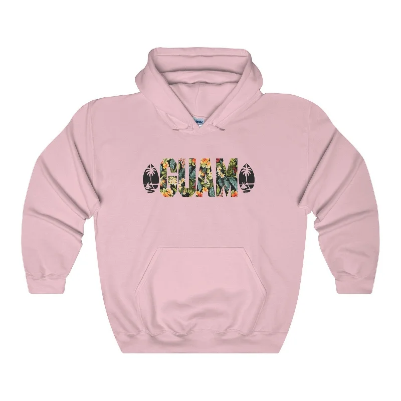 Guam Floral Hoodies Light Colors