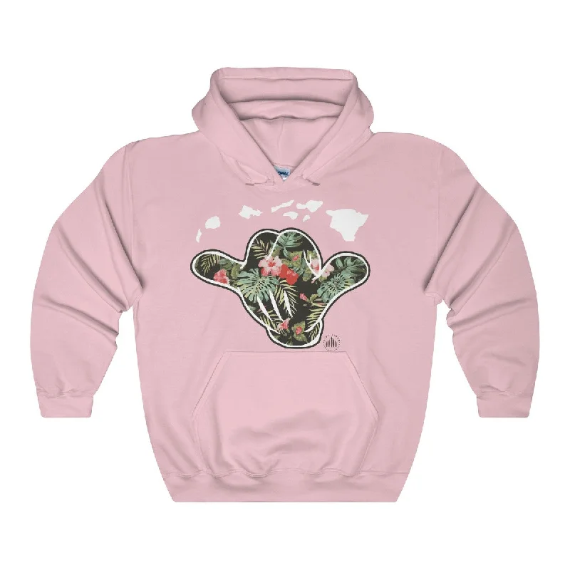 Hawaii Shaka Floral Unisex Heavy Blend™ Hooded Sweatshirt