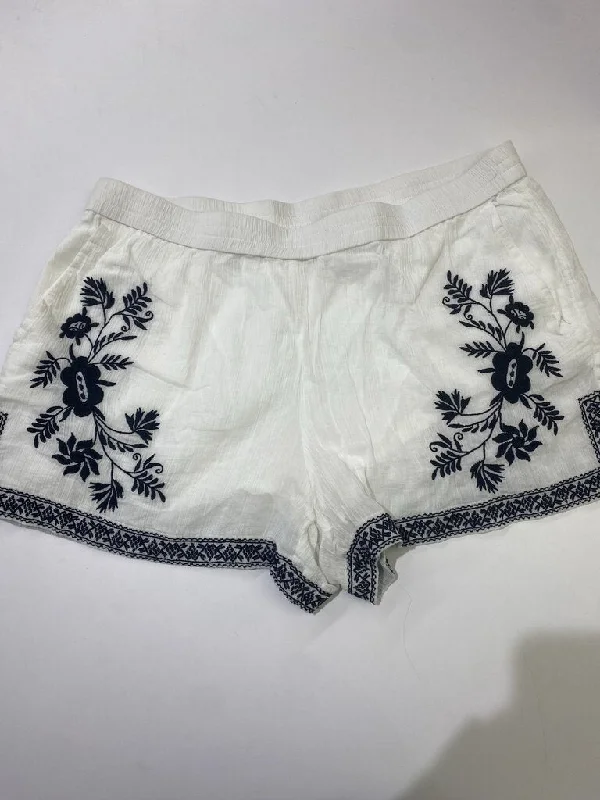 J Crew crinkle cotton embroidered shorts 12