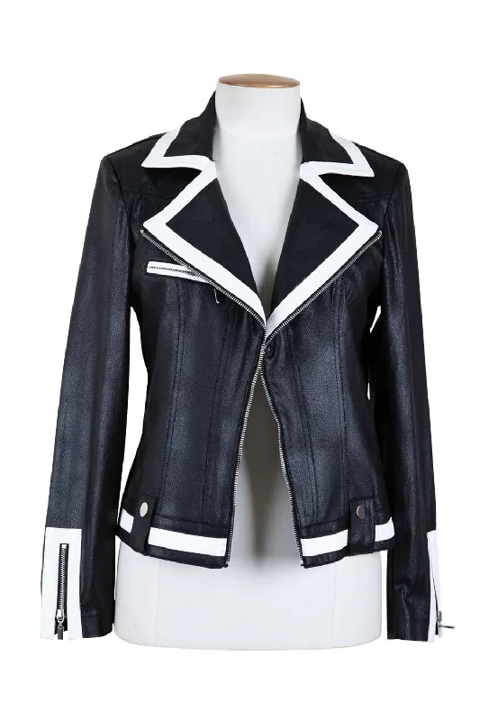 Joseph Ribkoff - 233909 Contrast Biker Jacket