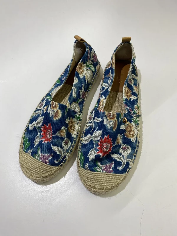 Lauren Ralph Lauren floral espadrille flats 7.5