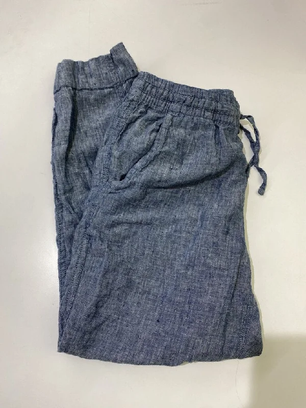 LL Bean linen pull on pants 4