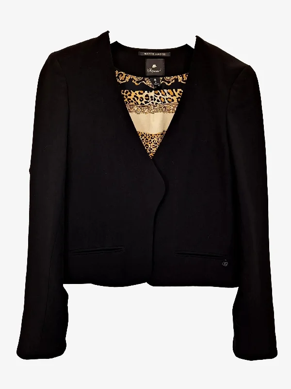 Maison Scotch Classic Cropped Evening Blazer Size 10