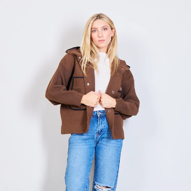 Oversized jacket with two big pocket on the front wholesale