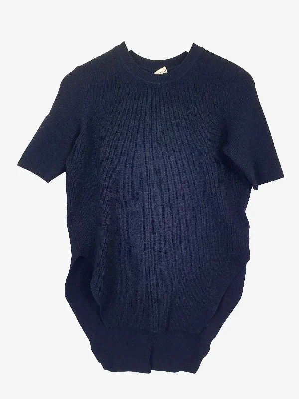 Scanlan Theodore Crew Neck Ribbed  Scoop Hemmed Jumper Size S