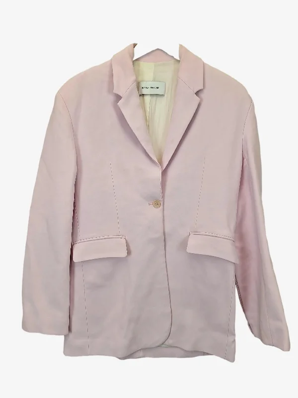 Scanlan Theodore Pink Sorbet Single Breasted Lined Blazer Size 8