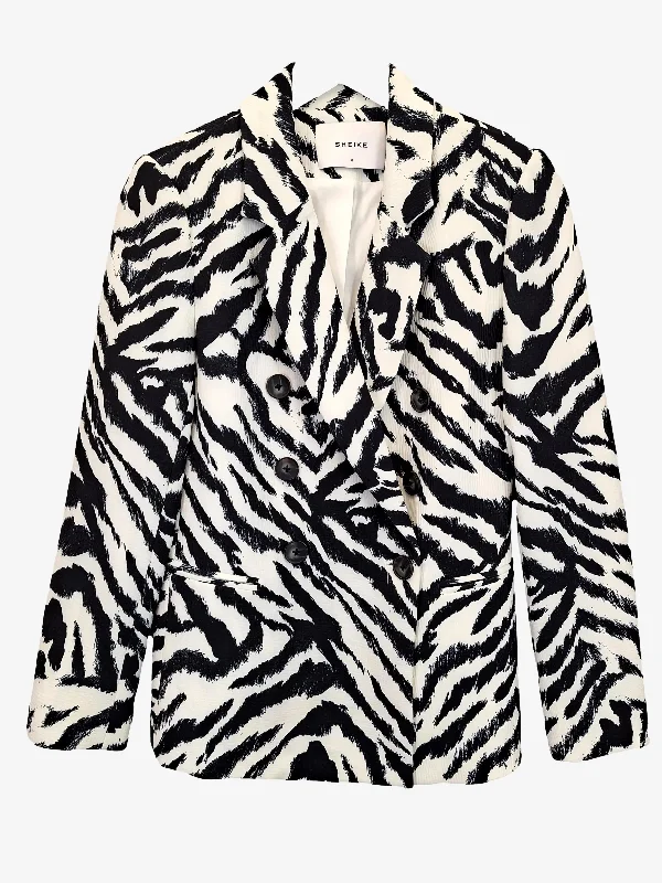 Sheike Zebra Print Blazer Size 8