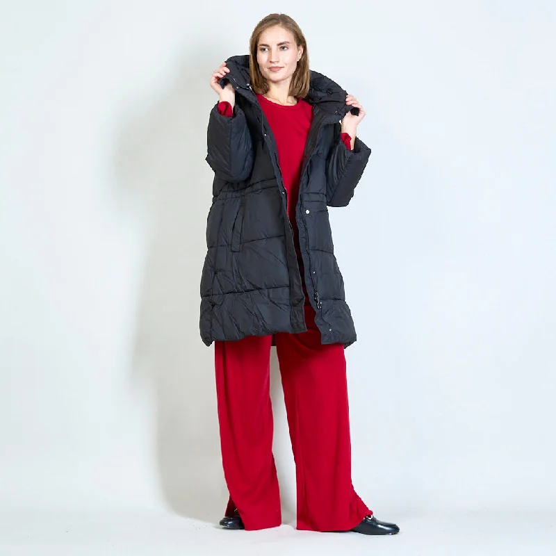 Solid color padded winter coat wholesale