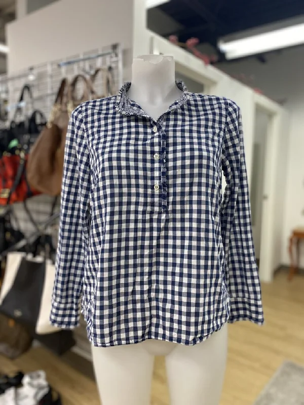 Talbots gingham top Sp