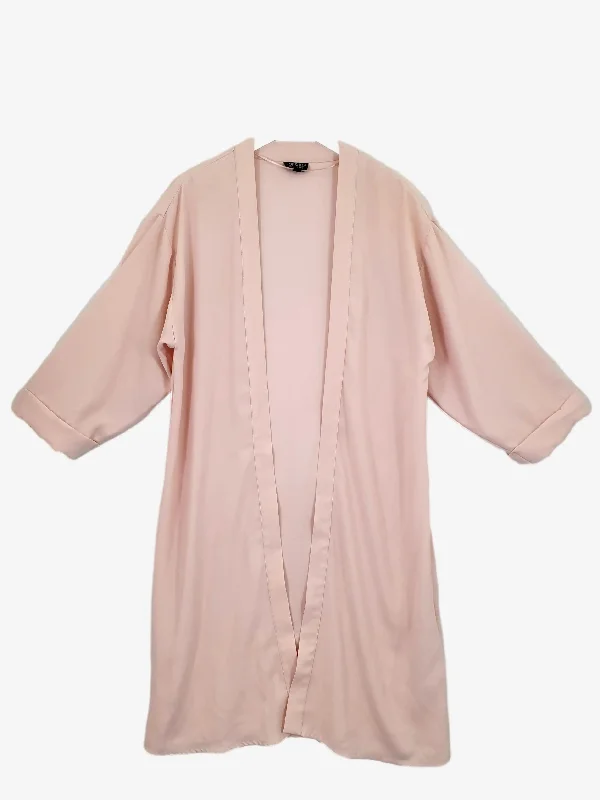 Topshop Dust Pink Long Cardigan Size 14