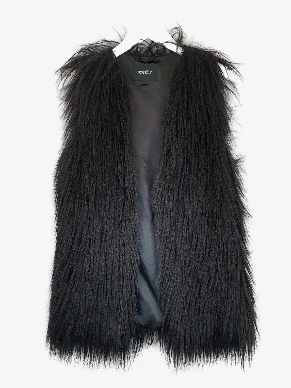 Unreal Fur Sleeveless Vest Size S